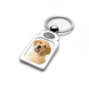 Stainless Steel Engravable Rectangle Photo Laser Keychain
