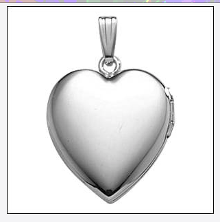 Build Your Own Sterling Silver 2-Picture Heart Locket