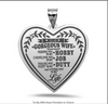 To My Wife Heart Pendant or Charm