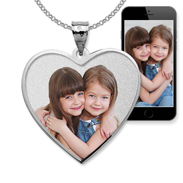 Heart with Border Photo Pendant Picture Charm