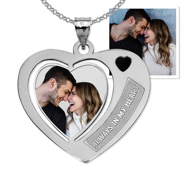 Heart W/ "Always in my Heart" Etched